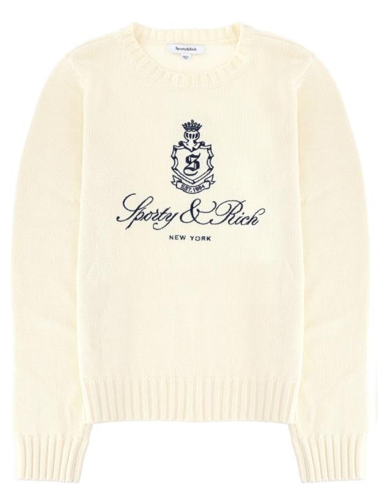 25FW 스포티앤리치 스웨터 WS06566205WH37 ECRU IVORY