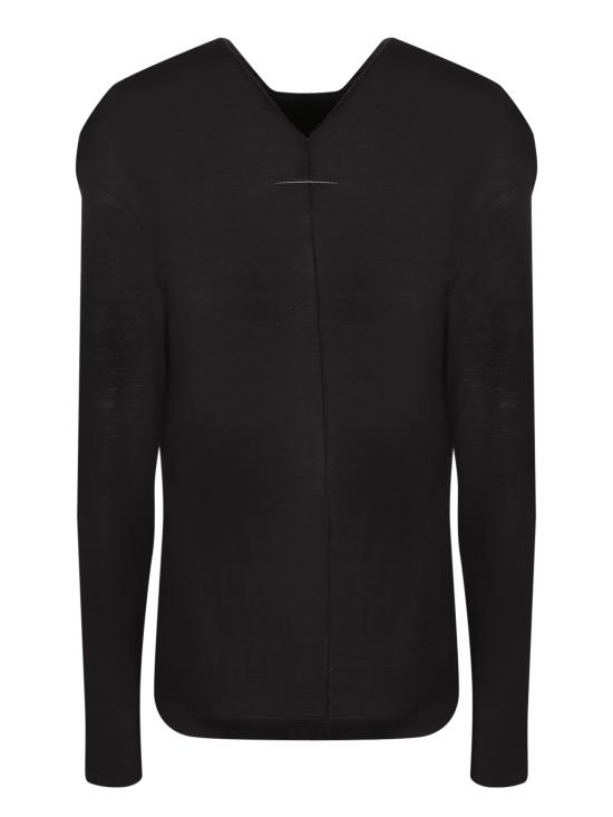 26FW MM6 메종마르지엘라 스웨터 S52NH0031 M20124 900 Black - MM6 MAISON MARGIELA