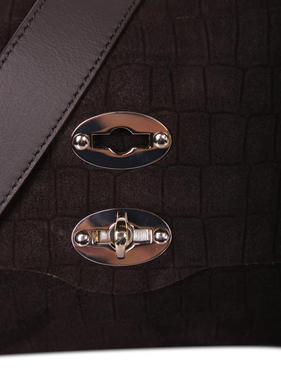 26FW 자넬라토 토트백 POSTINABAB SUEDE STAMPACOCC Brown - ZANELLATO