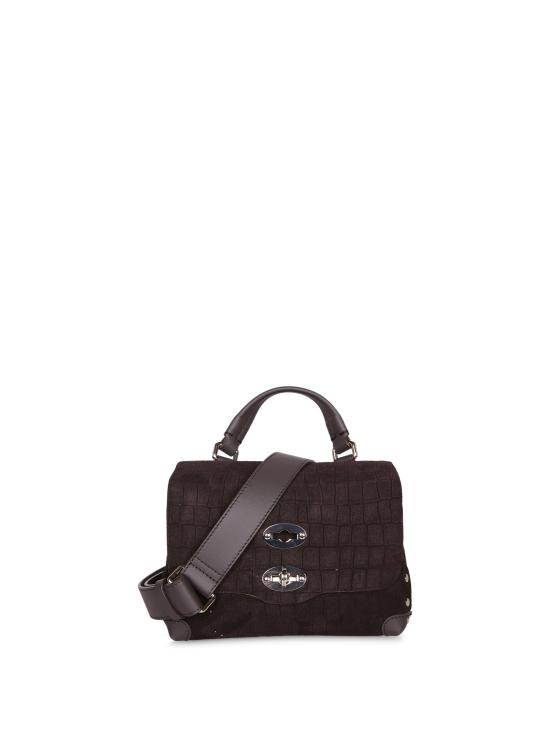 26FW 자넬라토 토트백 POSTINABAB SUEDE STAMPACOCC Brown