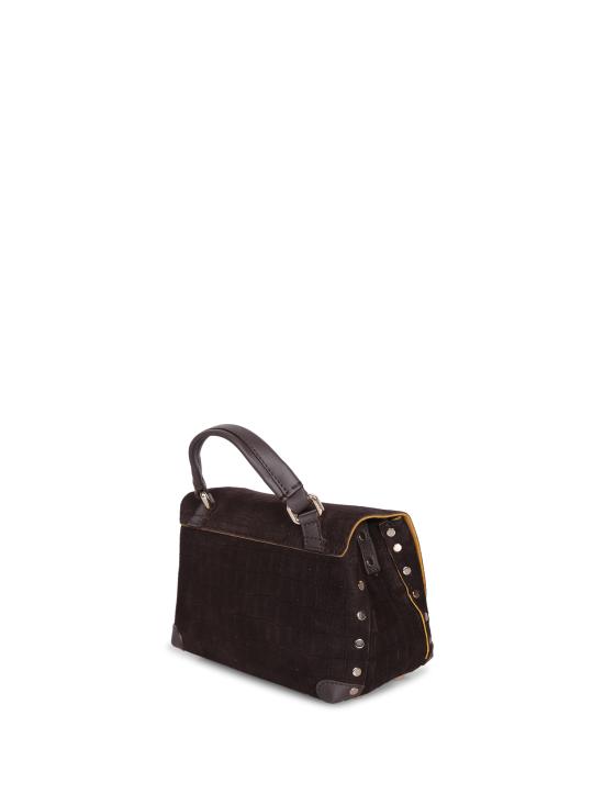 26FW 자넬라토 토트백 POSTINABAB SUEDE STAMPACOCC Brown - ZANELLATO