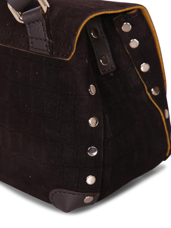 26FW 자넬라토 토트백 POSTINABAB SUEDE STAMPACOCC Brown - ZANELLATO