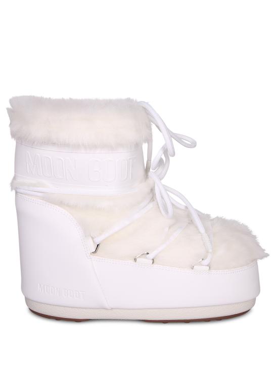 26FW 문부츠 아이콘 나일론 로우 부츠 80D1409340 A009 White