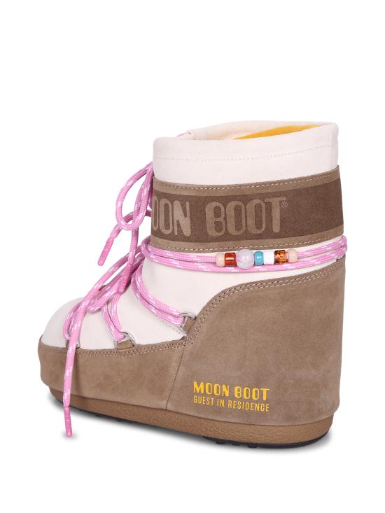26FW 문부츠 아이콘 나일론 로우 부츠 80D1409730 BL43 Beige - MOON BOOT