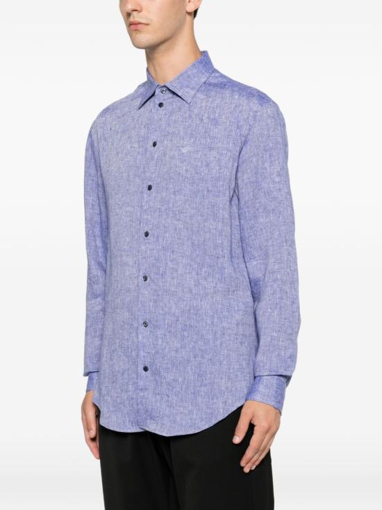 26FW 엠포리오 아르마니 긴팔 셔츠 EM000099 TE10157OB003 INK - EMPORIO ARMANI