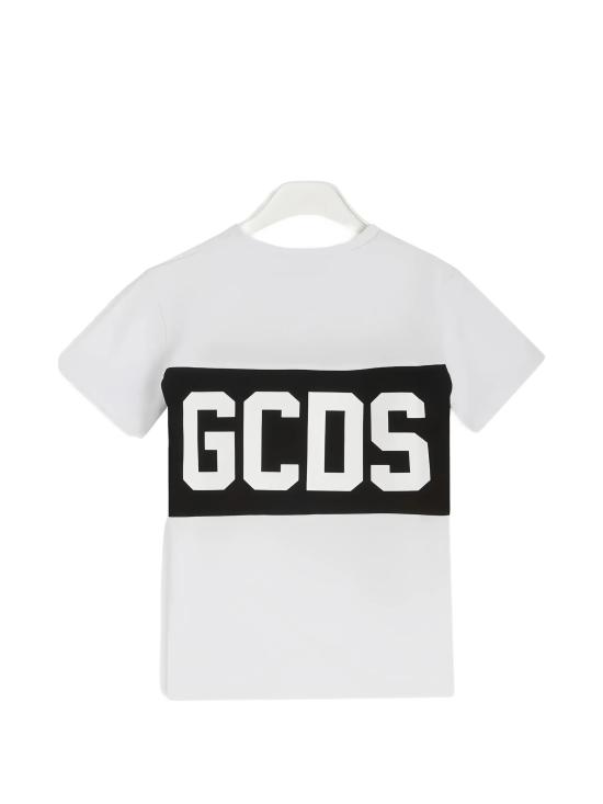 26SS [키즈] 지씨디에스 티셔츠 Z0UJQC585J105 100B OPTIC WHITE BLACK - GCDS