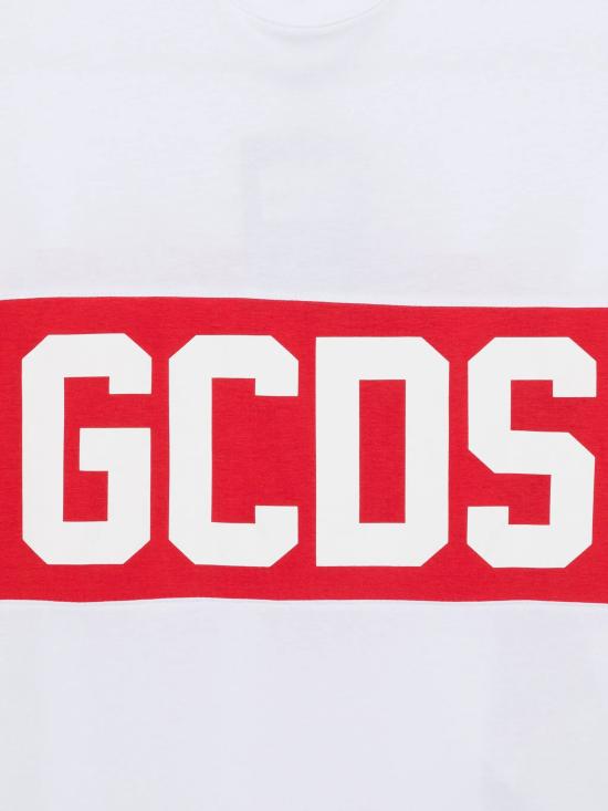 26SS [키즈] 지씨디에스 티셔츠 Z0UJQC585J105 100R OPTIC WHITE RED - GCDS