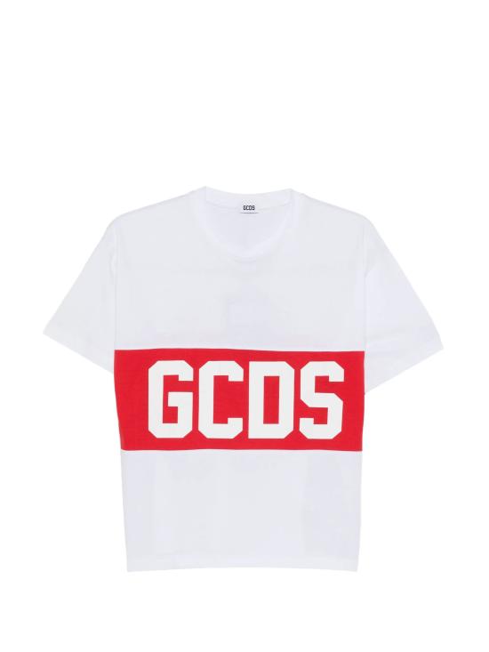 26SS [키즈] 지씨디에스 티셔츠 Z0UJQC585J105 100R OPTIC WHITE RED