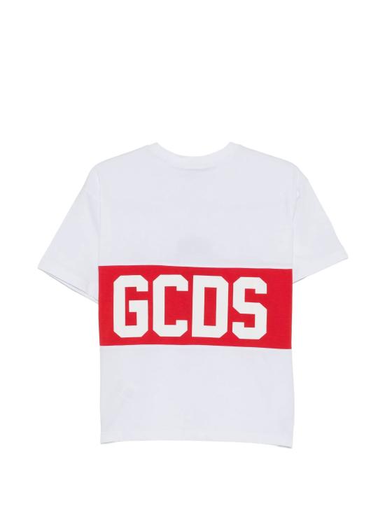 26SS [키즈] 지씨디에스 티셔츠 Z0UJQC585J105 100R OPTIC WHITE RED - GCDS