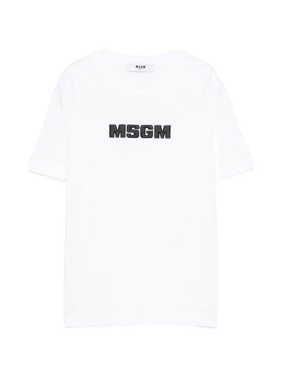 26SS [키즈] 엠에스지엠 티셔츠 S6MSJUTH072 001 BIANCO