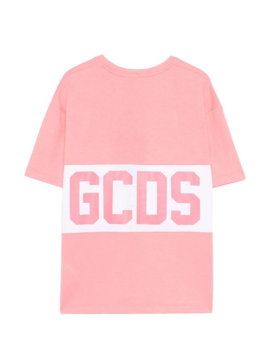 26SS [키즈] 지씨디에스 티셔츠 Z0UJQC585J105 566A FUCHSIA FLUO WHITE - GCDS
