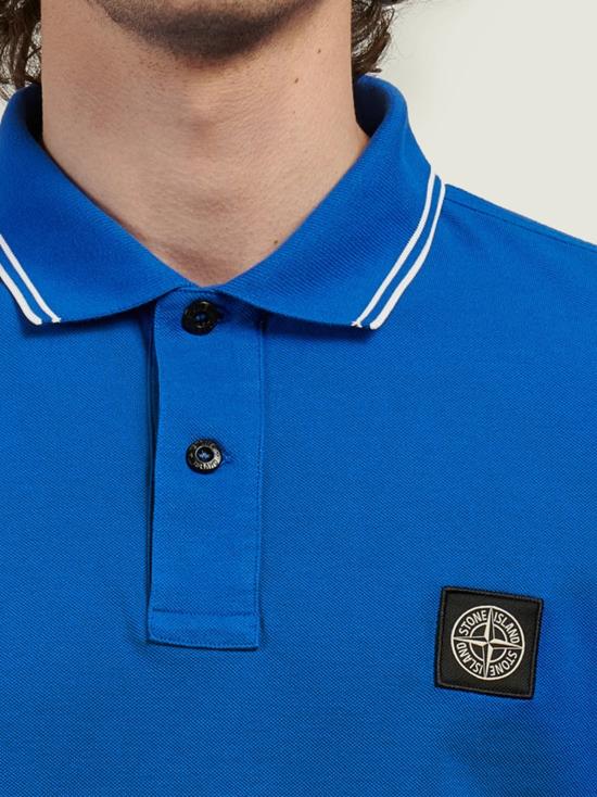 26SS 스톤 아일랜드 폴로 티셔츠 L1S152200010S0018 V0022 BRIGHT BLUE - STONE ISLAND