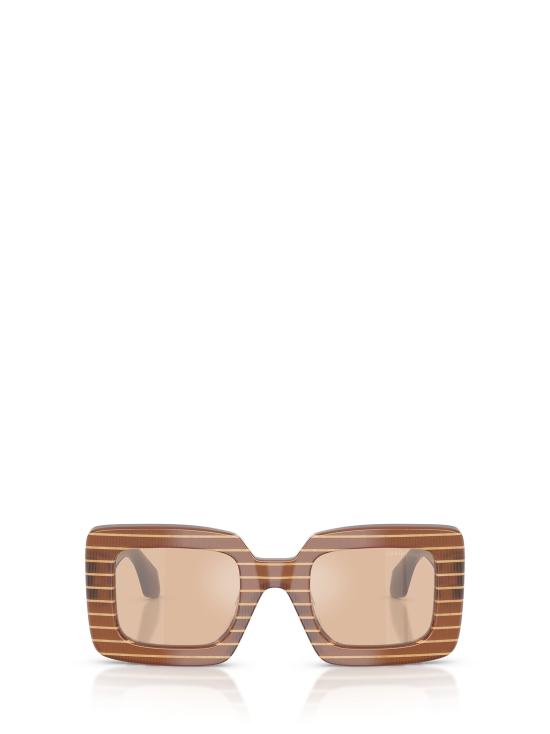 26FW 조르지오 아르마니 선글라스 AR8241U 63112S STRIPED PEACH GOLD BLOCK