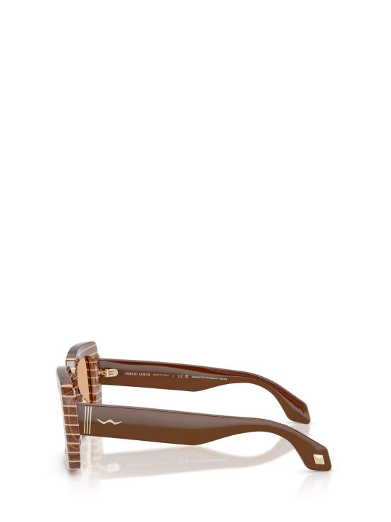26FW 조르지오 아르마니 선글라스 AR8241U 63112S STRIPED PEACH GOLD BLOCK - GIORGIO ARMANI