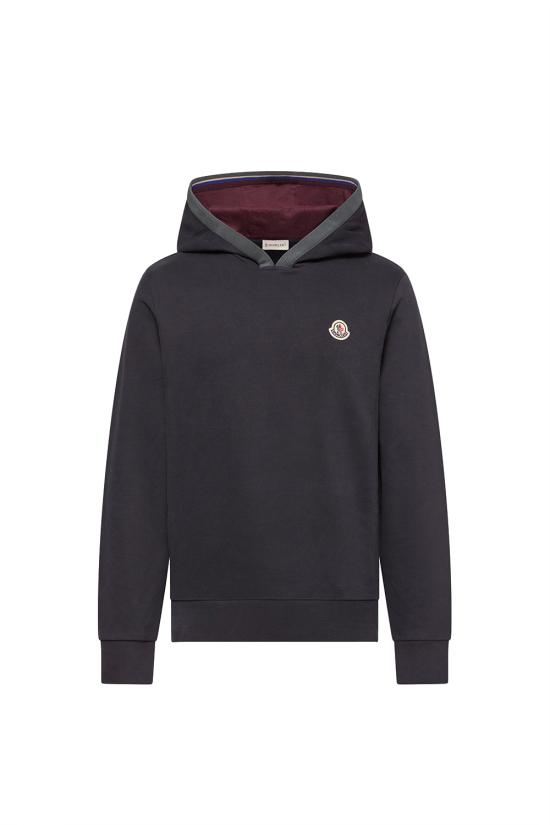 26FW 몽클레어 후드 티셔츠 L20918G0001089AUJ 742 Blu navy