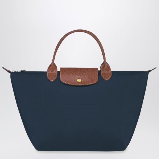 26SS 롱샴 르 플리아쥬 오리지널 M 탑핸들백 L1623089 Blue