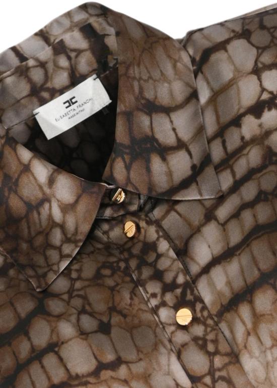 26SS 엘리자베타프랜치 블라우스 CA13161E2644 TAUPE - ELISABETTA FRANCHI