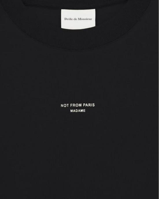  드롤드무슈 반팔 티셔츠 TS202 CO002 BL Black - DROLE DE MONSIEUR