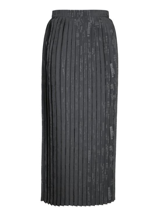 26SS MM6 메종마르지엘라 플리티드 미디 스커트 S52MA0199 M35737 002J Grey