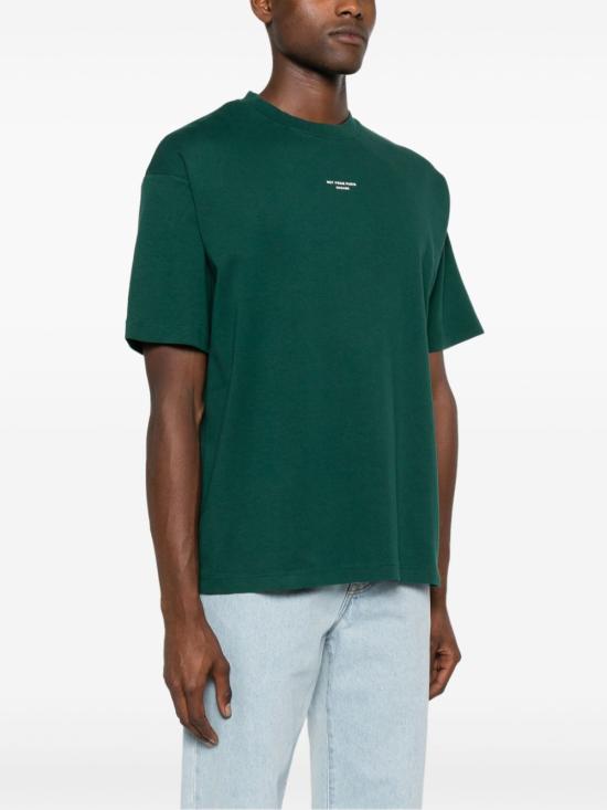  드롤드무슈 반팔 티셔츠 TS202 CO002 DGN Dark green - DROLE DE MONSIEUR