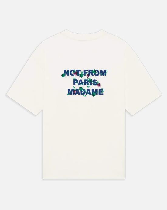  드롤드무슈 반팔 티셔츠 TS327 CO248 OW Off white - DROLE DE MONSIEUR