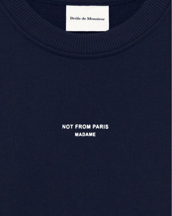  드롤드무슈 긴팔 티셔츠 SW148 CO127 NY Navy - DROLE DE MONSIEUR