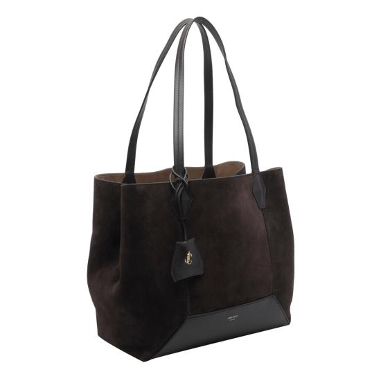 26FW 지미추 숄더백 DIAMOND TOTE M SUECOFFEE GOLD Brown - JIMMY CHOO