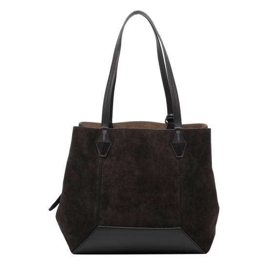 26FW 지미추 숄더백 DIAMOND TOTE M SUECOFFEE GOLD Brown - JIMMY CHOO