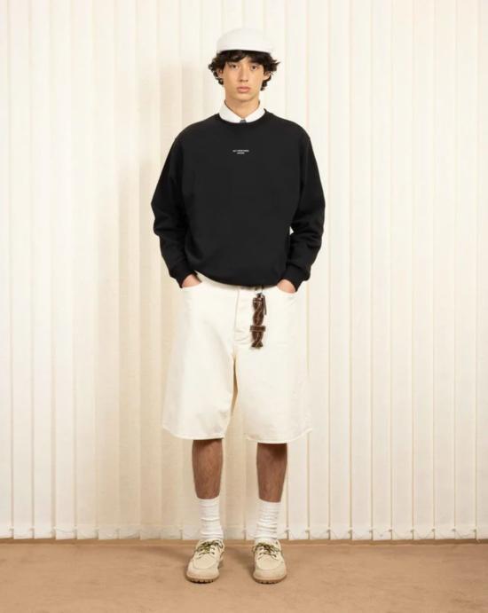  드롤드무슈 긴팔 티셔츠 SW148 CO127 BL Black - DROLE DE MONSIEUR