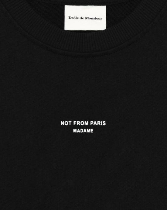  드롤드무슈 긴팔 티셔츠 SW148 CO127 BL Black - DROLE DE MONSIEUR