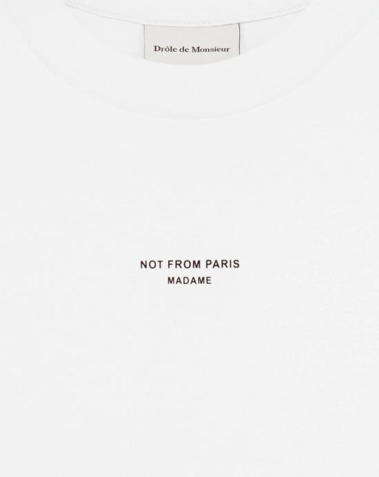  드롤드무슈 반팔 티셔츠 TS202 CO002 OPW Optic white - DROLE DE MONSIEUR