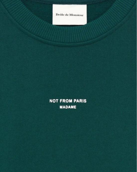  드롤드무슈 긴팔 티셔츠 SW148 CO127 DGN Dark green - DROLE DE MONSIEUR
