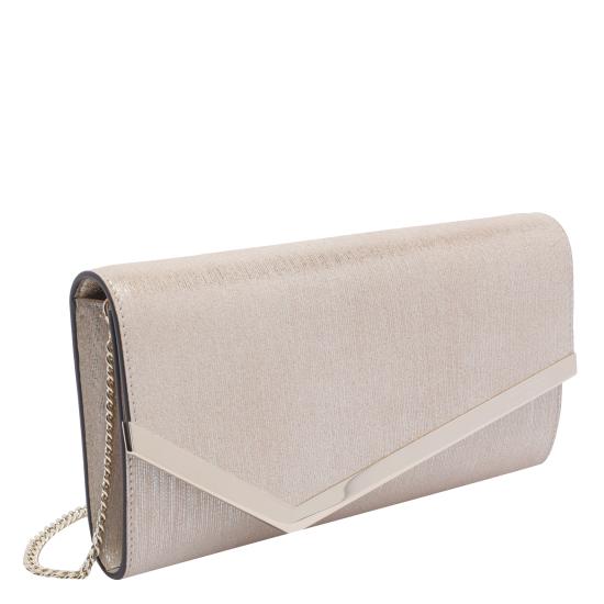 26FW 지미추 클러치/파우치 EMMIE HRKSOFT GOLD LIGHT GOLD Gold - JIMMY CHOO