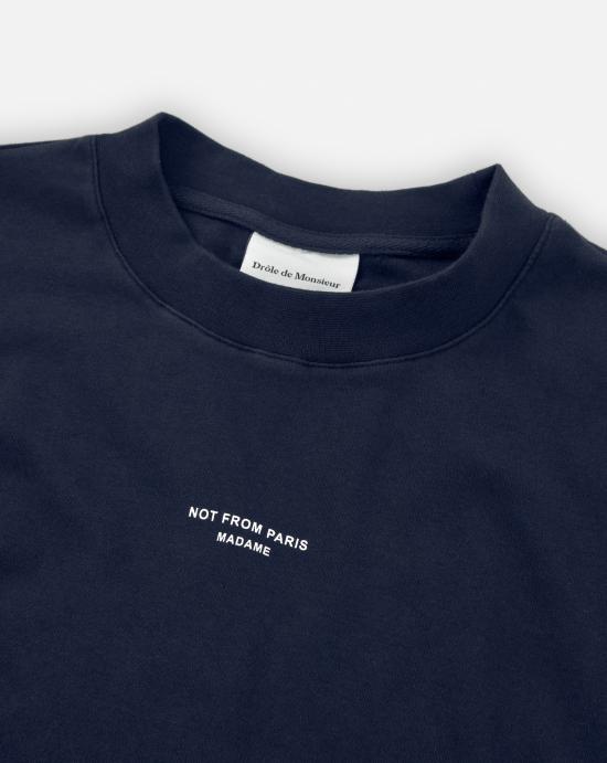  드롤드무슈 반팔 티셔츠 TS202 CO002 NY Navy - DROLE DE MONSIEUR
