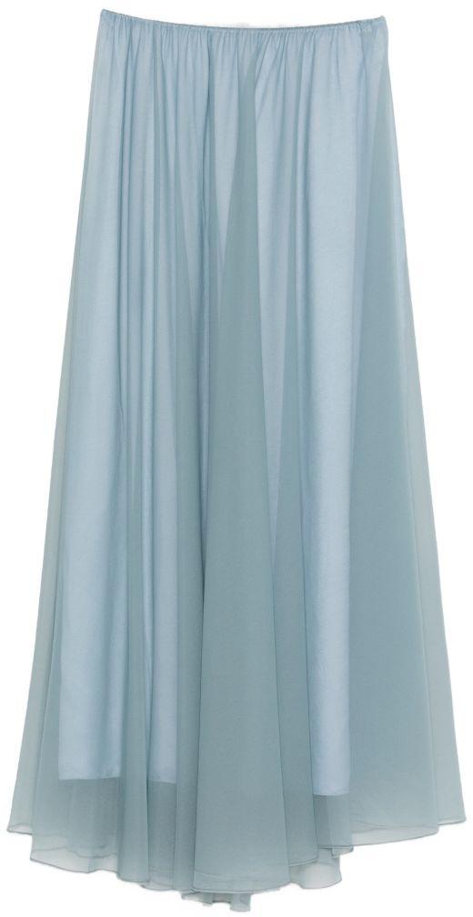 26SS 포르테포르테 롱 스커트 14592MYSKIRTCIOTTOLO LICHTBLUE