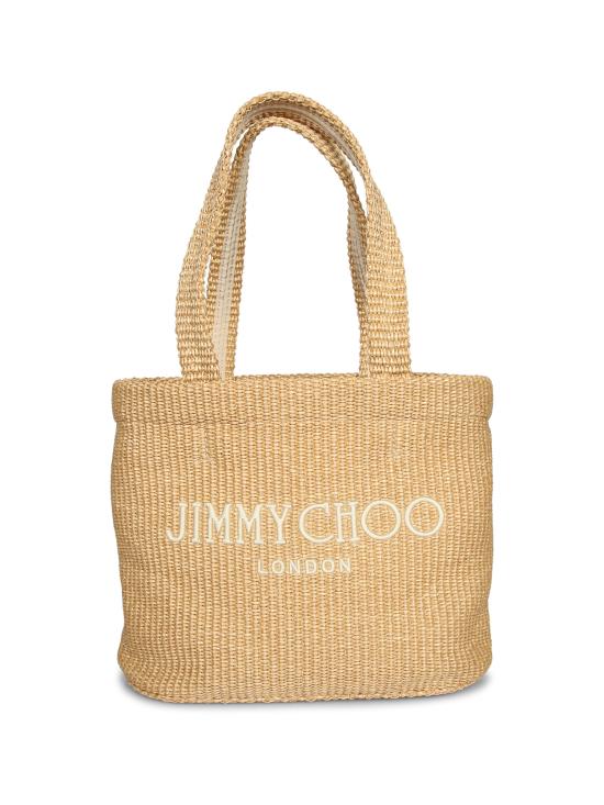  지미추 숄더백 J000166430 RAFIA ORO Beige