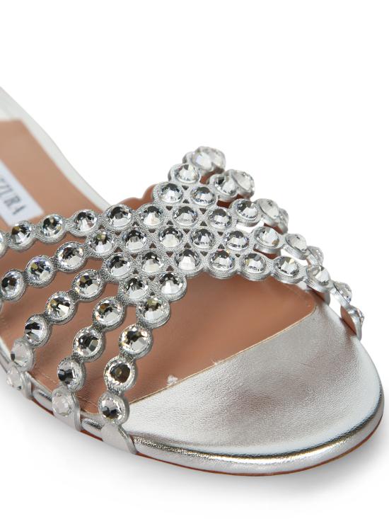 26SS 아쿠아주라 샌들 TQLFLAS3 NPL CCC Metallic - AQUAZZURA