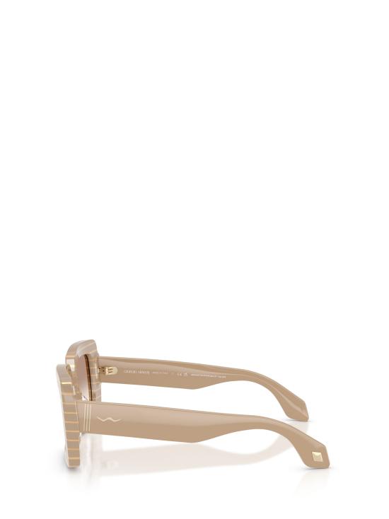 26FW 조르지오 아르마니 선글라스 AR8241U 631094 STRIPED BEIGE GOLD BLOCK - GIORGIO ARMANI