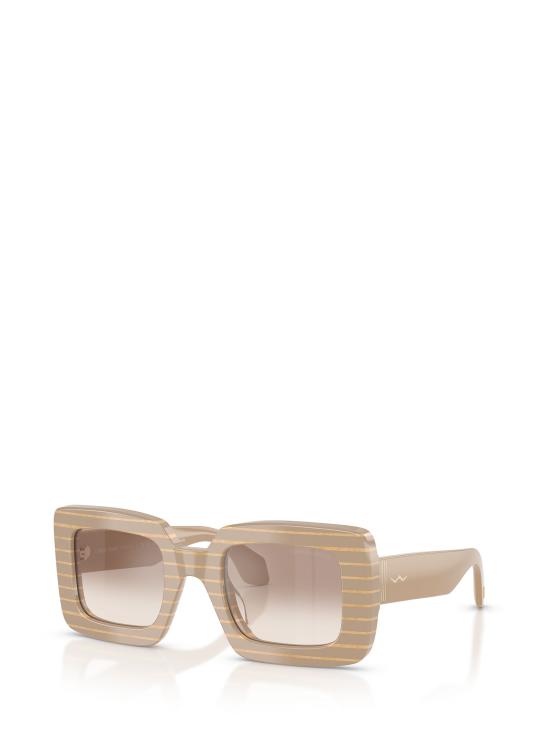 26FW 조르지오 아르마니 선글라스 AR8241U 631094 STRIPED BEIGE GOLD BLOCK - GIORGIO ARMANI