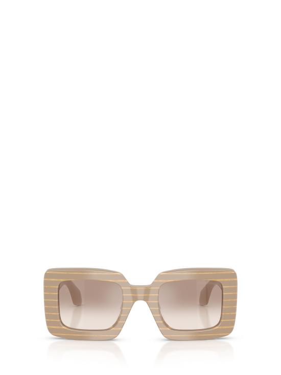 26FW 조르지오 아르마니 선글라스 AR8241U 631094 STRIPED BEIGE GOLD BLOCK