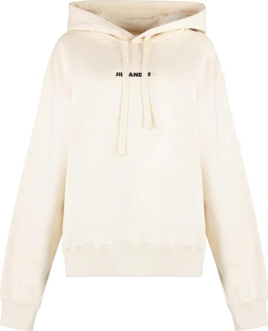26FW 질샌더 후드 티셔츠 10059786846494 WHITE