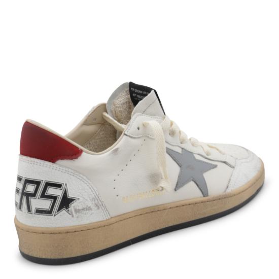 26FW 골든구스 볼스타 스니커즈 GMF00117 F00677712155 WHITE SILVER BLUE RED - GOLDEN GOOSE