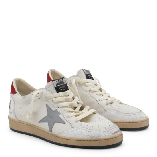 26FW 골든구스 볼스타 스니커즈 GMF00117 F00677712155 WHITE SILVER BLUE RED - GOLDEN GOOSE