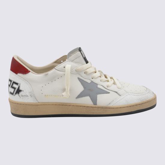26FW 골든구스 볼스타 스니커즈 GMF00117 F00677712155 WHITE SILVER BLUE RED - GOLDEN GOOSE