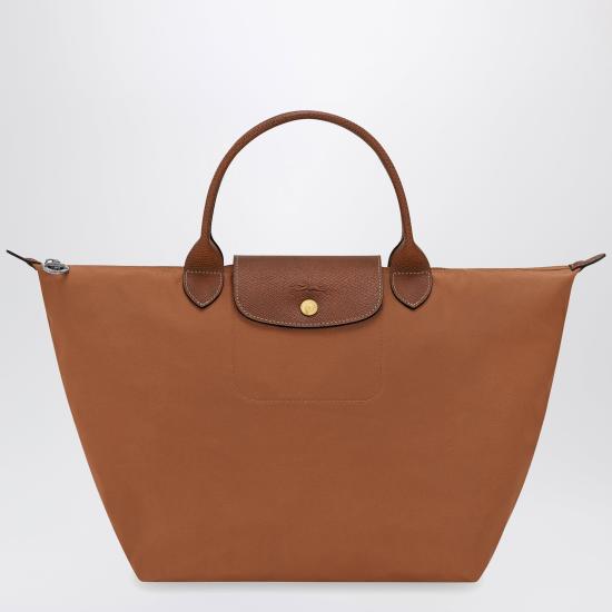 26SS 롱샴 르 플리아쥬 오리지널 M 탑핸들백 L1623089 Brown