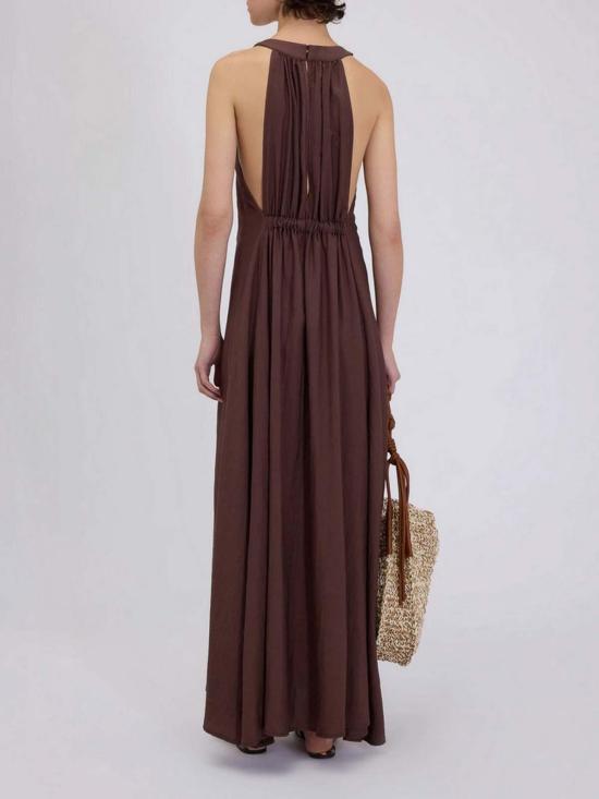 26SS 에르마노 설비노 롱 원피스 D48EQ058ES7MFB24 Brown - ERMANNO SCERVINO