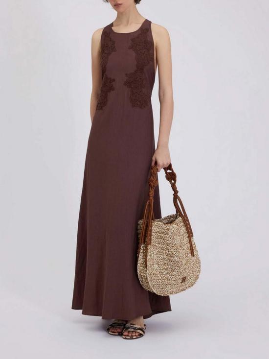 26SS 에르마노 설비노 롱 원피스 D48EQ058ES7MFB24 Brown - ERMANNO SCERVINO
