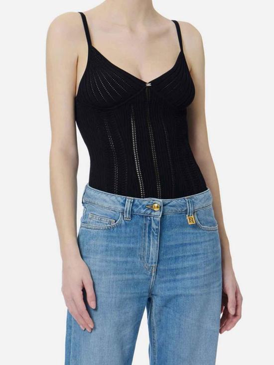 26SS 엘리자베타프랜치 민소매 티셔츠 BK85B62E2110 Black - ELISABETTA FRANCHI