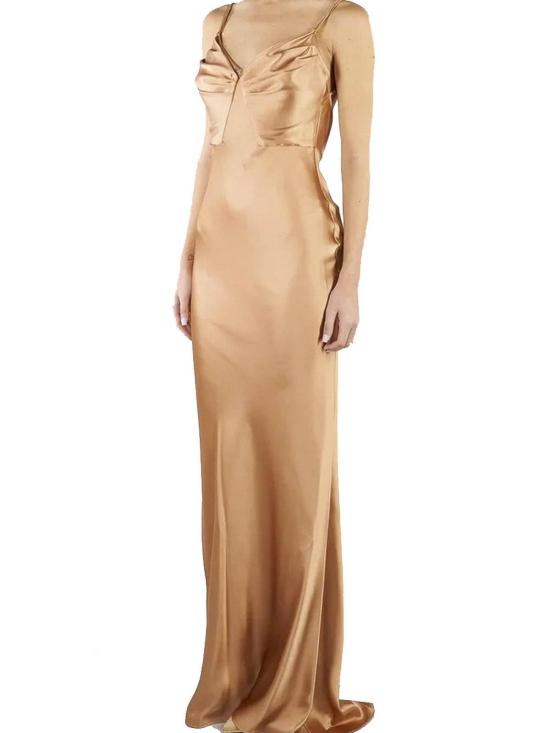 26SS 엘리자베타프랜치 롱 원피스 ABR3362E2EV8 Beige - ELISABETTA FRANCHI