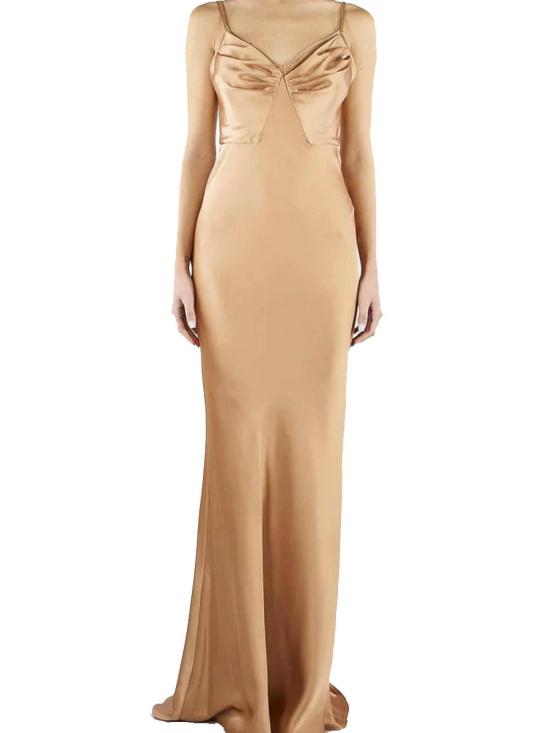 26SS 엘리자베타프랜치 롱 원피스 ABR3362E2EV8 Beige - ELISABETTA FRANCHI